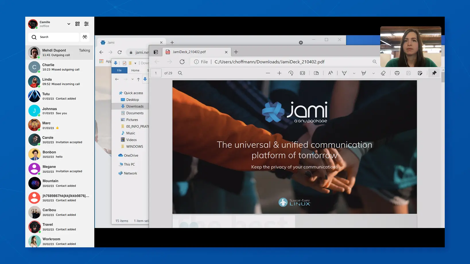 Jami: Secure, Free, and Private Communication