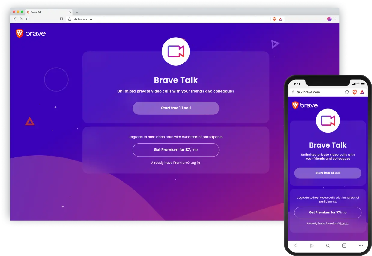Brave Talk: Simple, Unlimited, Private Video Calls