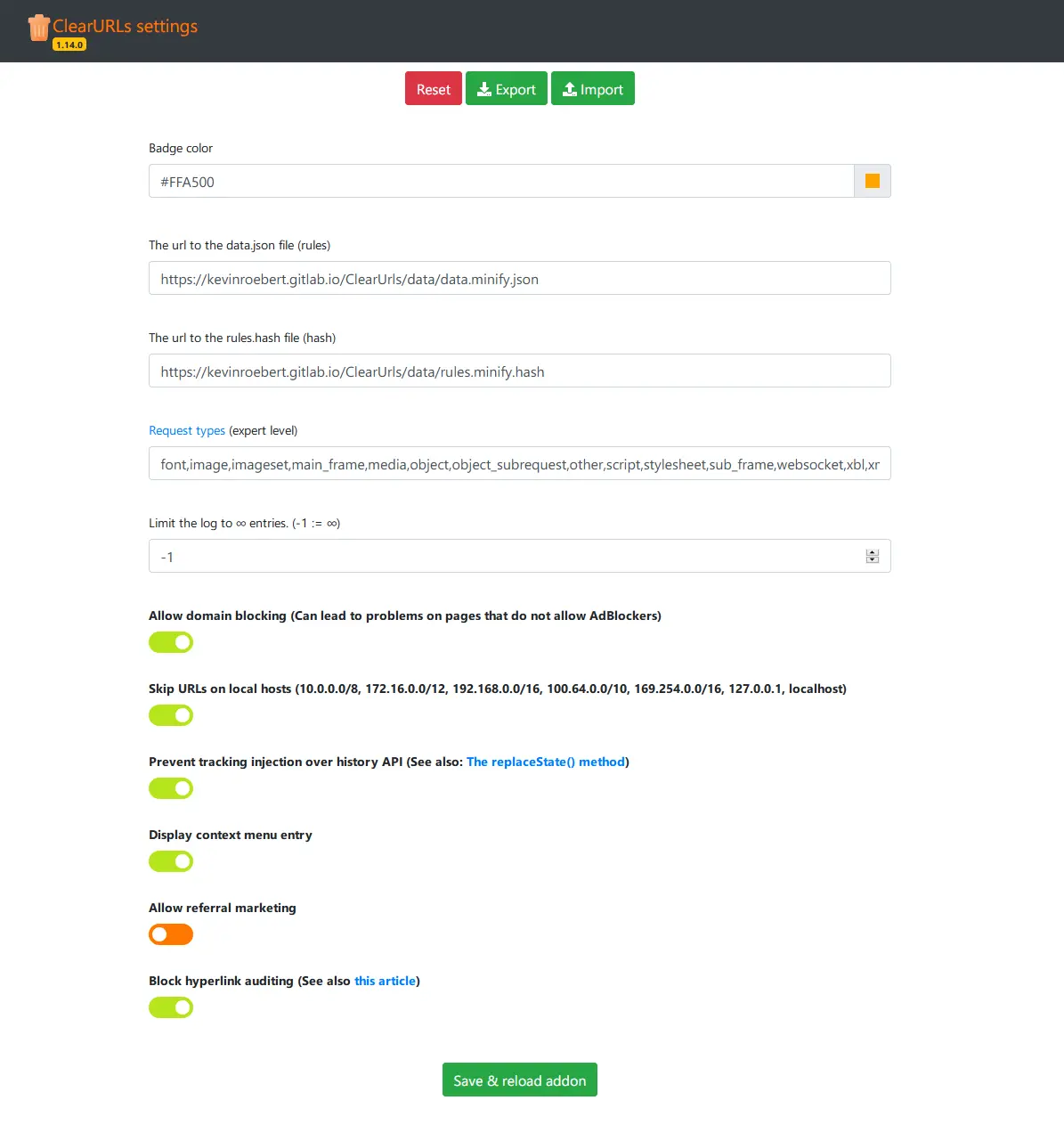 ClearURLs: Your Invisible URL Bodyguard
